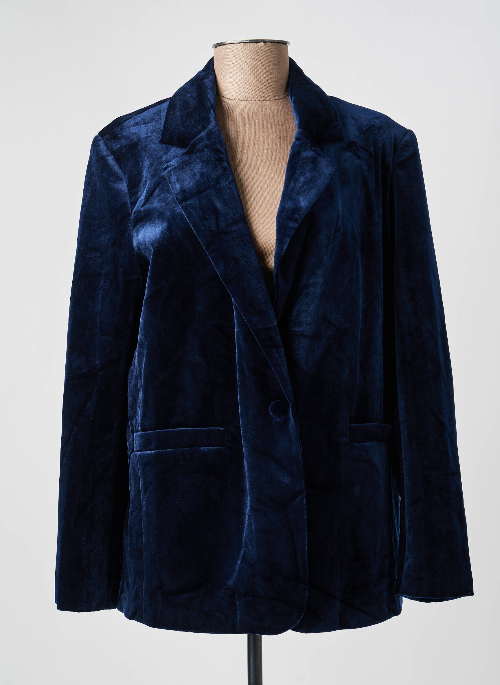 Blazer poches bleu CALIE femme