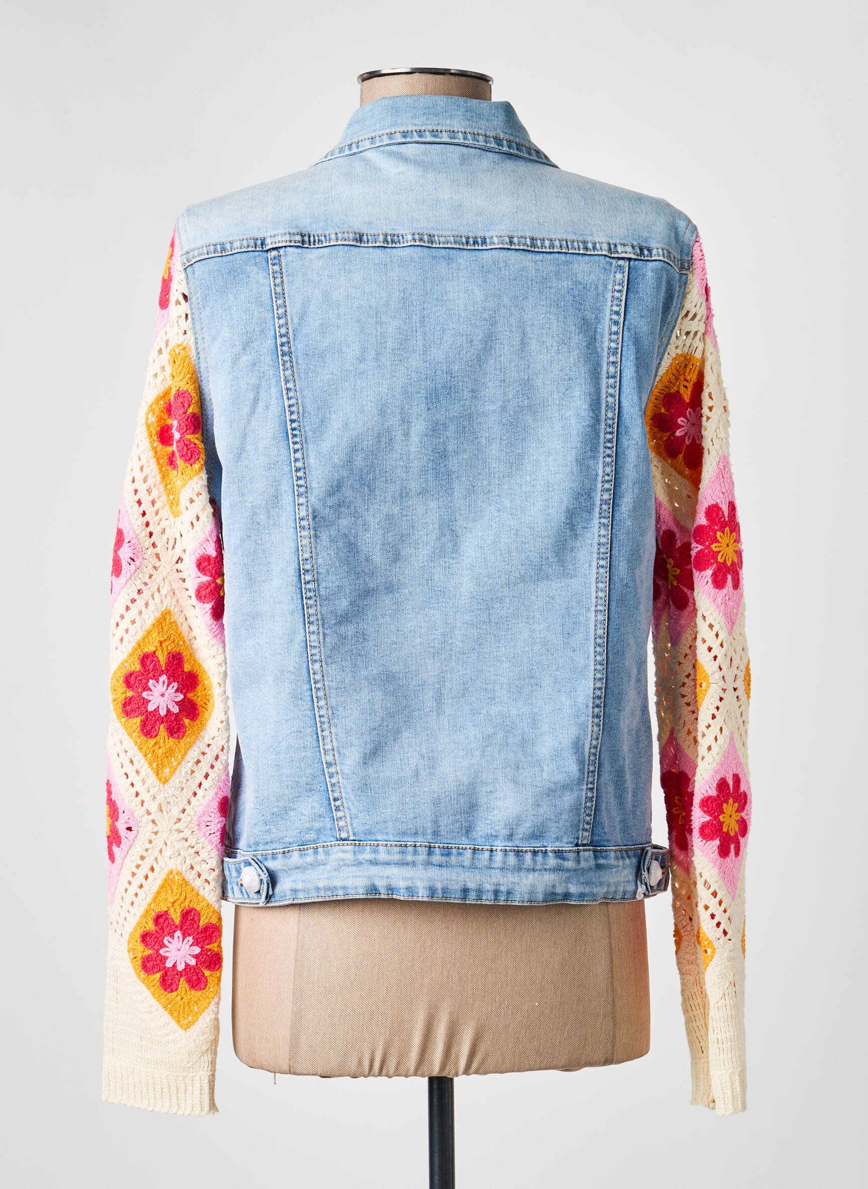 Veste casual poches bleu MAISON ONADO femme