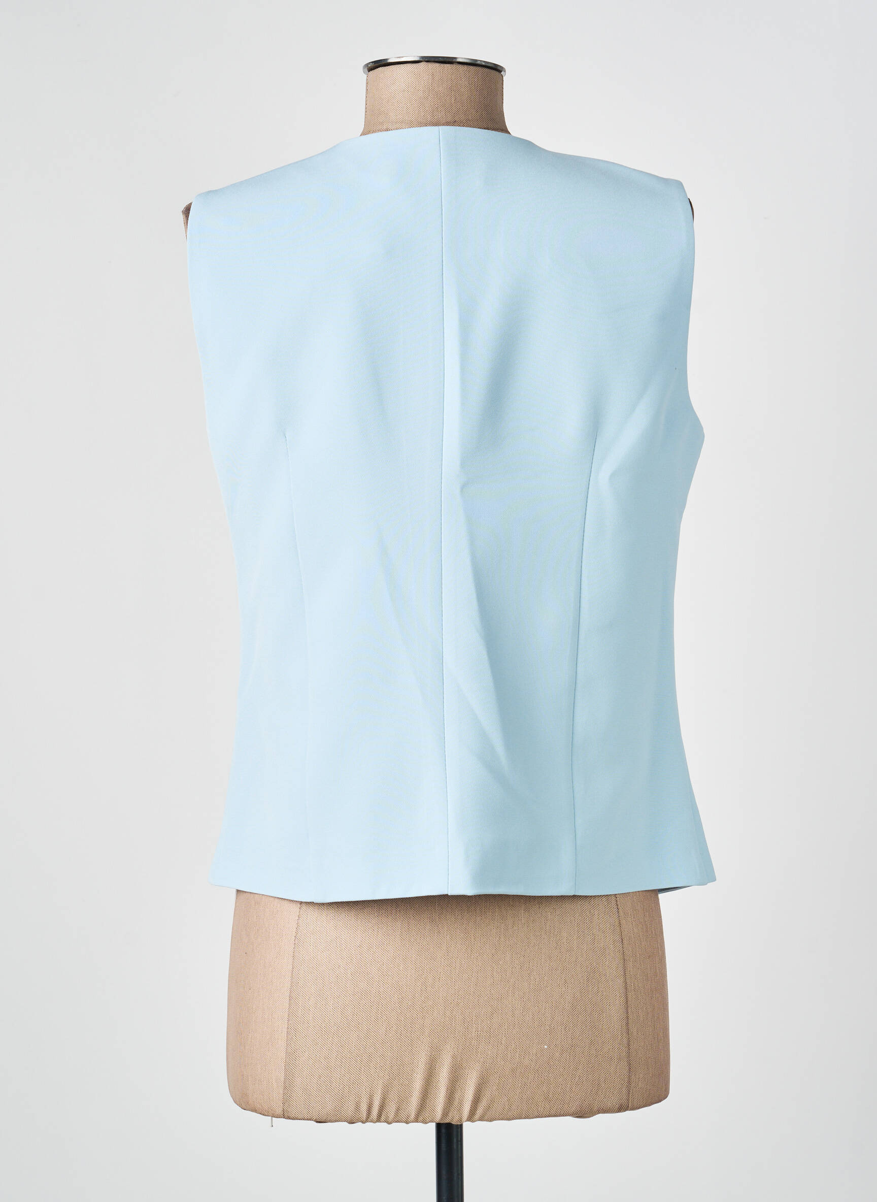Gilet sans manche poches bleu HIPPOCAMPE femme