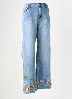 Jean coupe flare taille normale taille normale bleu MAISON ONADO femme