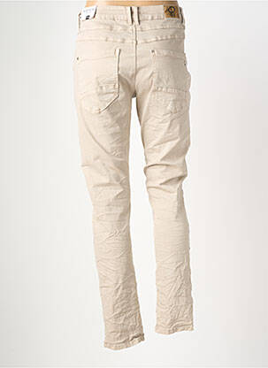 Pantalon slim taille normale taille normale beige KAROSTAR femme