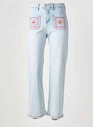 Jeans coupe droite taille normale taille normale bleu MAISON ONADO femme