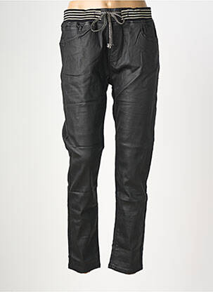 Pantalon slim taille élastique taille normale noir MAISON ONADO femme