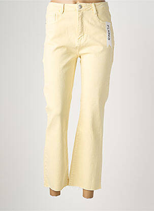 Jeans coupe droite taille normale taille normale jaune FOLYROSE femme