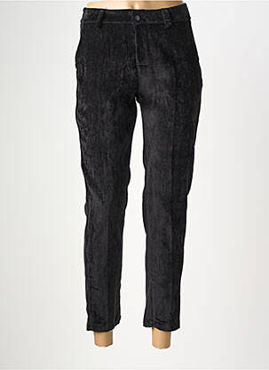 Pantalon chino fermeture zippée sous rabat boutonné taille normale noir NAIIF femme