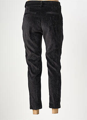 Pantalon chino fermeture zippée sous rabat boutonné taille normale noir NAIIF femme