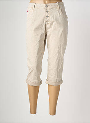 Pantacourt taille normale taille normale beige KAROSTAR femme
