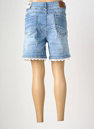 Short tissage denim taille normale bleu KAROSTAR femme