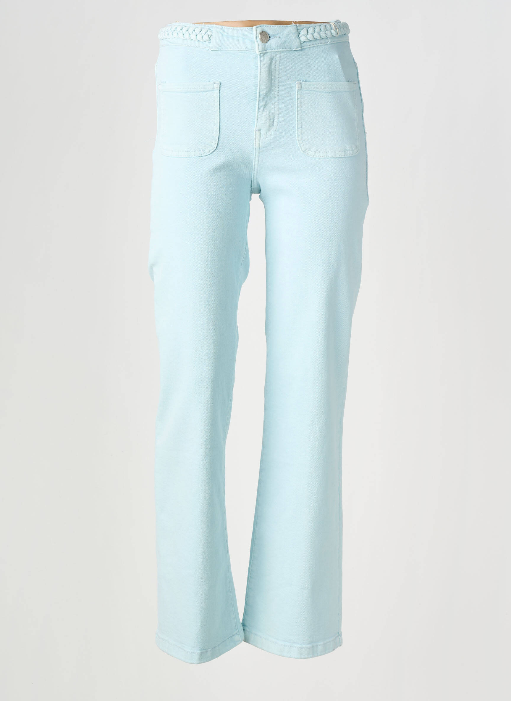 Jeans coupe droite taille normale taille normale bleu FOLYROSE femme