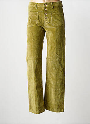 Pantalon droit taille normale taille normale vert MAISON ONADO femme