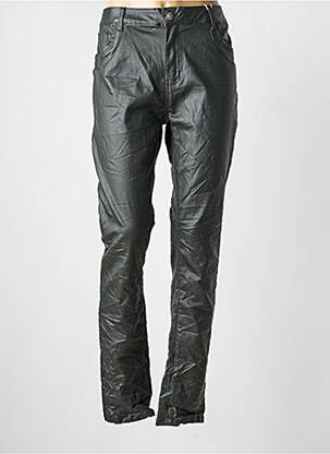 Pantalon droit stretch taille normale noir KAROSTAR femme
