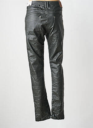Pantalon slim tissage enduit taille normale noir KAROSTAR femme