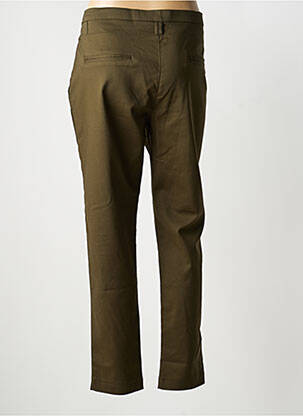 Pantalon droit stretch taille normale vert CHIC & JEUNE femme