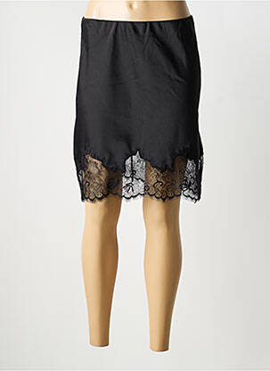 Jupe courte taille élastique noir PEACE N'LOVE femme