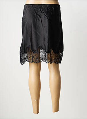 Jupe courte taille élastique noir PEACE N'LOVE femme