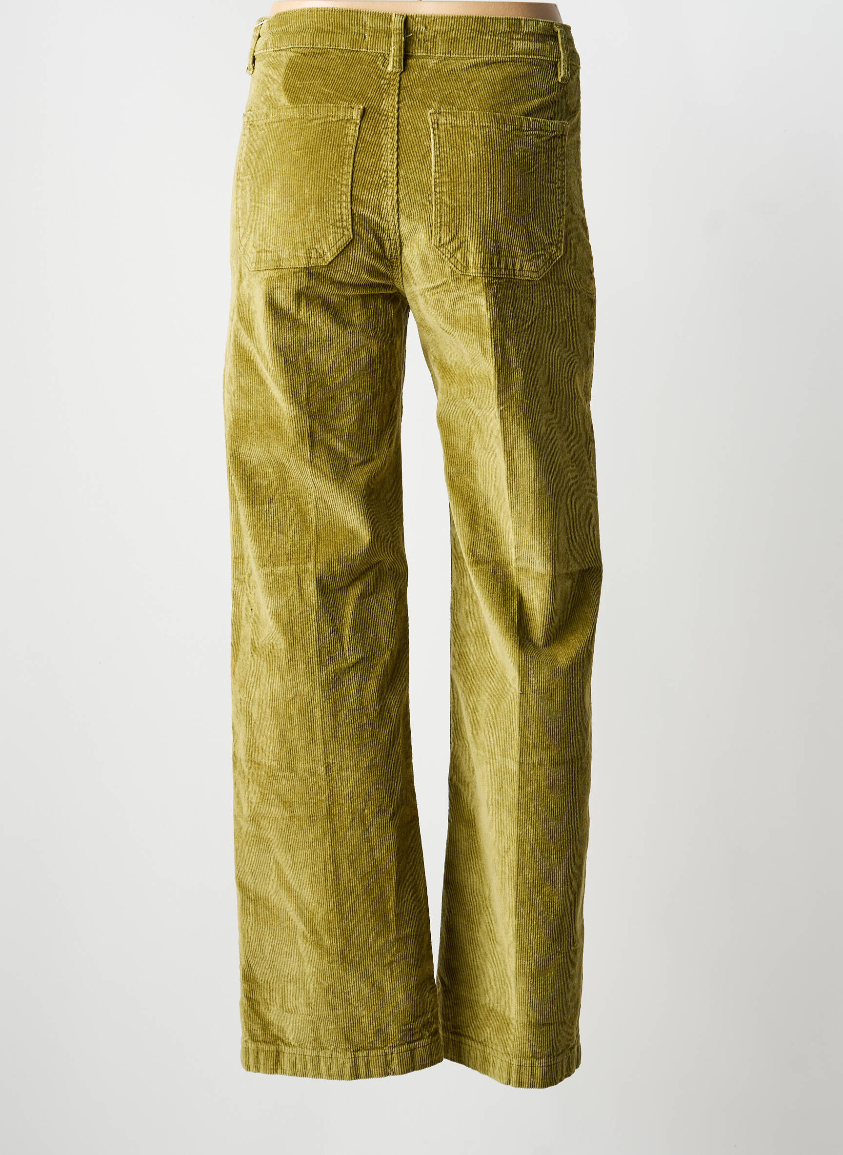 Pantalon droit taille normale taille normale vert MAISON ONADO femme