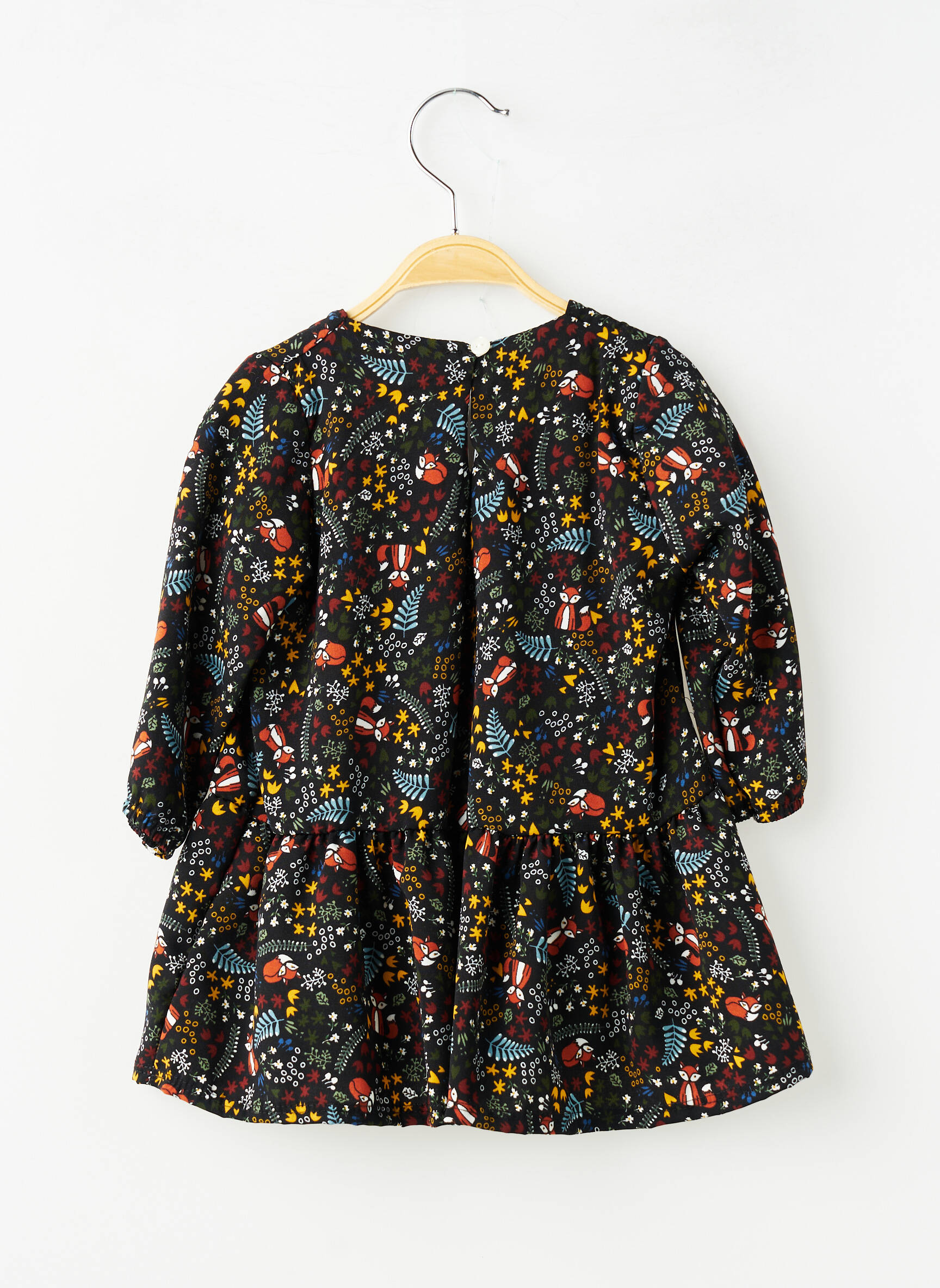 Ensemble robe manches longues noir P'TIT MÔME fille