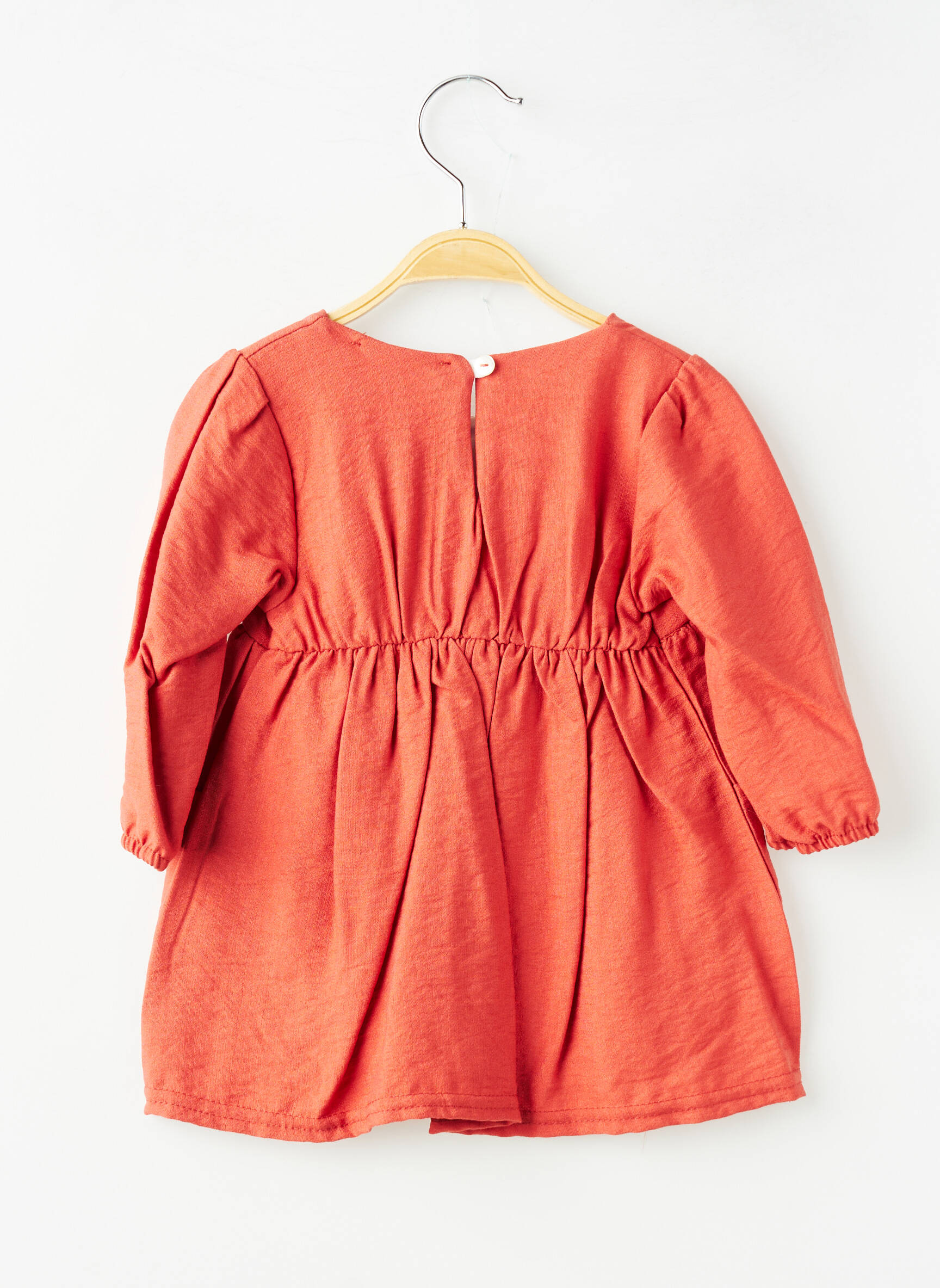 Ensemble robe manches longues orange P'TIT MÔME fille