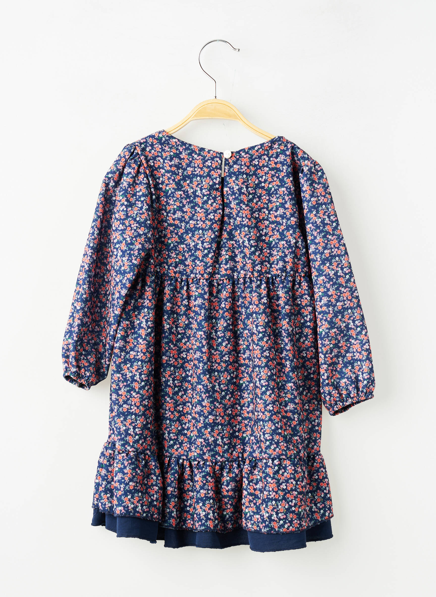 Robe courte manches longues manches longues bleu P'TIT MÔME fille