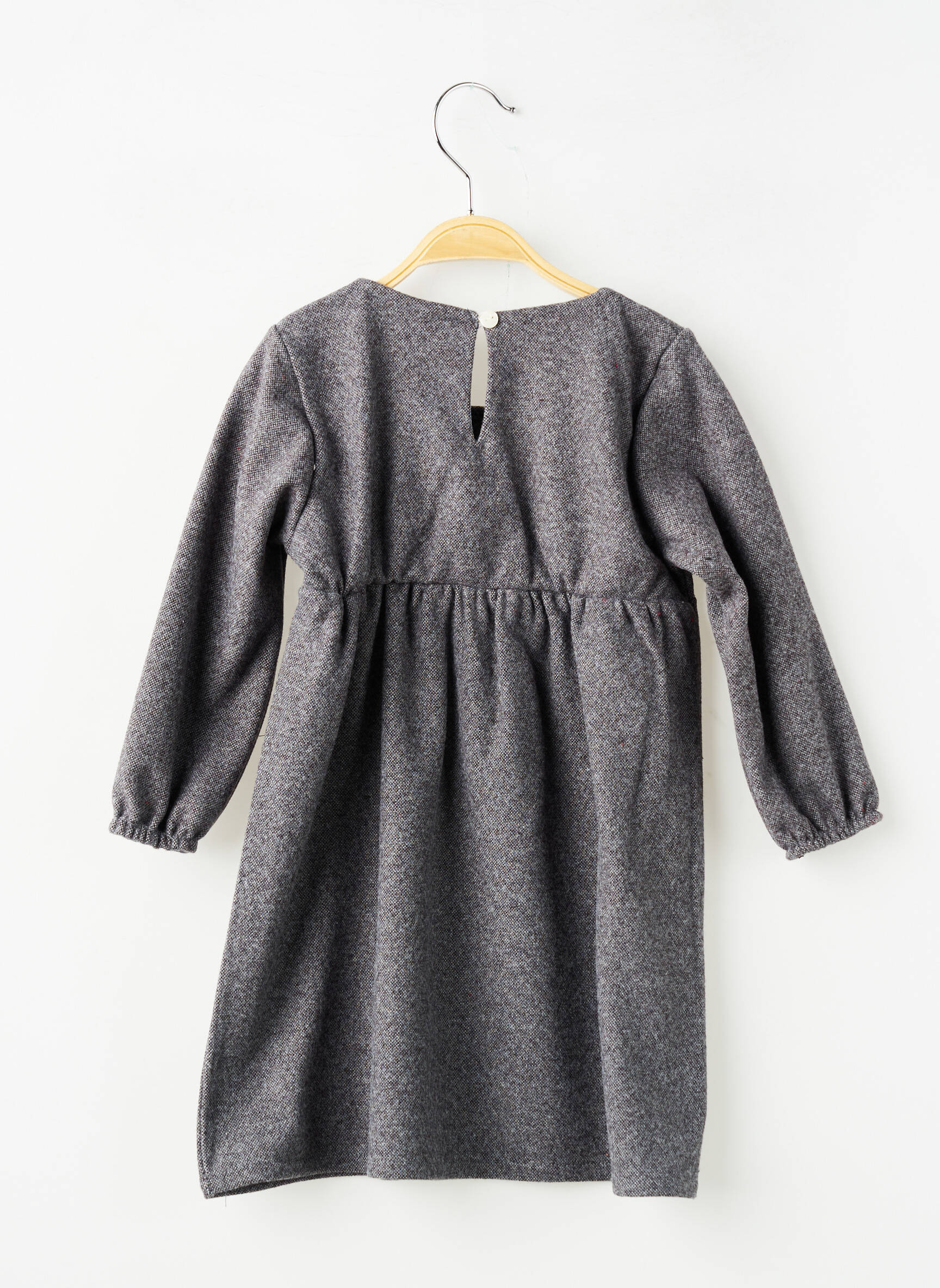 Ensemble robe manches longues gris P'TIT MÔME fille