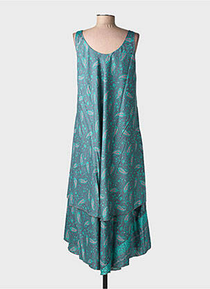 Robe mi-longue sans manche sans manche vert SINOE BY BAMBOO'S femme