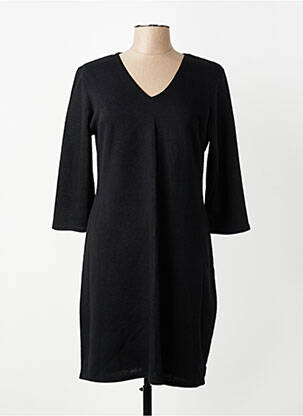 Robe courte manches 3/4 manches 3/4 noir LE SINGE DE JULIE femme