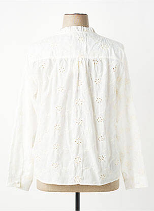 Chemisier coupe droite manches longues beige BY ONE femme