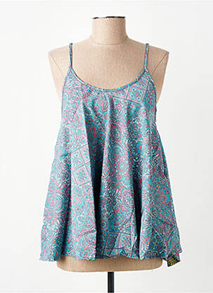 Top manches bretelles ajustables fines bretelles bleu SINOE BY BAMBOO'S femme