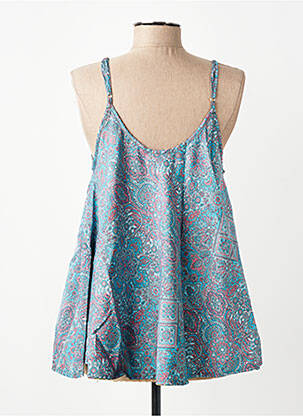 Top manches bretelles ajustables fines bretelles bleu SINOE BY BAMBOO'S femme
