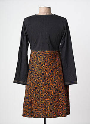 Robe courte manches longues manches longues noir BAMBOO'S femme