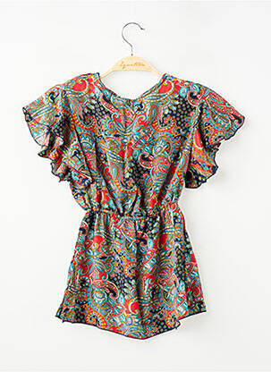 Top imprimé fantaisie manches courtes rouge SINOE BY BAMBOO'S femme