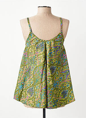 Top manches bretelles ajustables fines bretelles vert SINOE BY BAMBOO'S femme