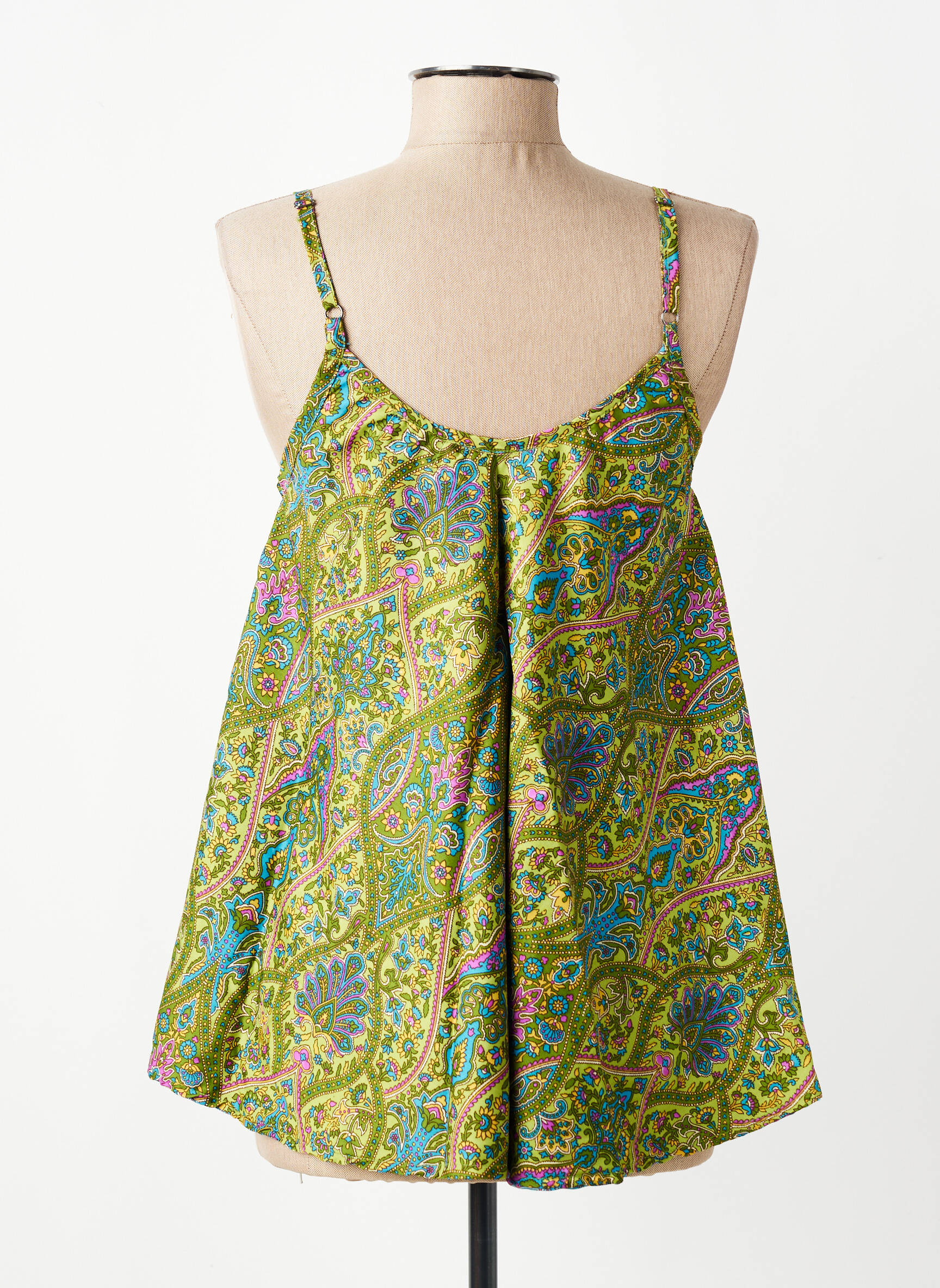 Top manches bretelles ajustables fines bretelles vert SINOE BY BAMBOO'S femme