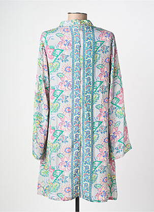 Robe mi-longue imprimé fantaisie manches longues gris SINOE BY BAMBOO'S femme