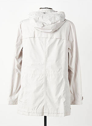 Imperméable poignets pressionnés a capuche gris BARBARA LEBEK femme