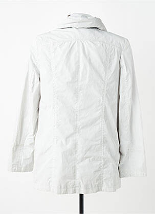 Imperméable manches longues sans capuche gris BARBARA LEBEK femme
