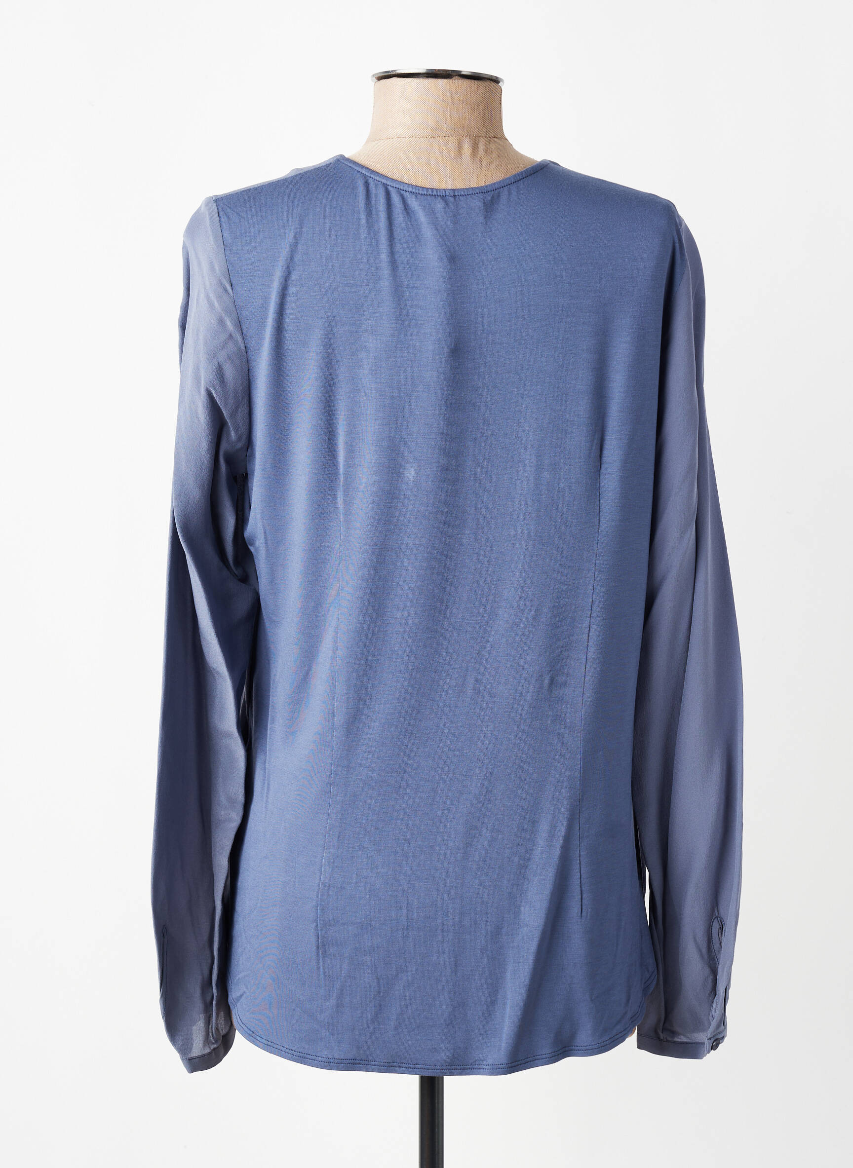 Blouse col rond manches longues violet OLSEN femme