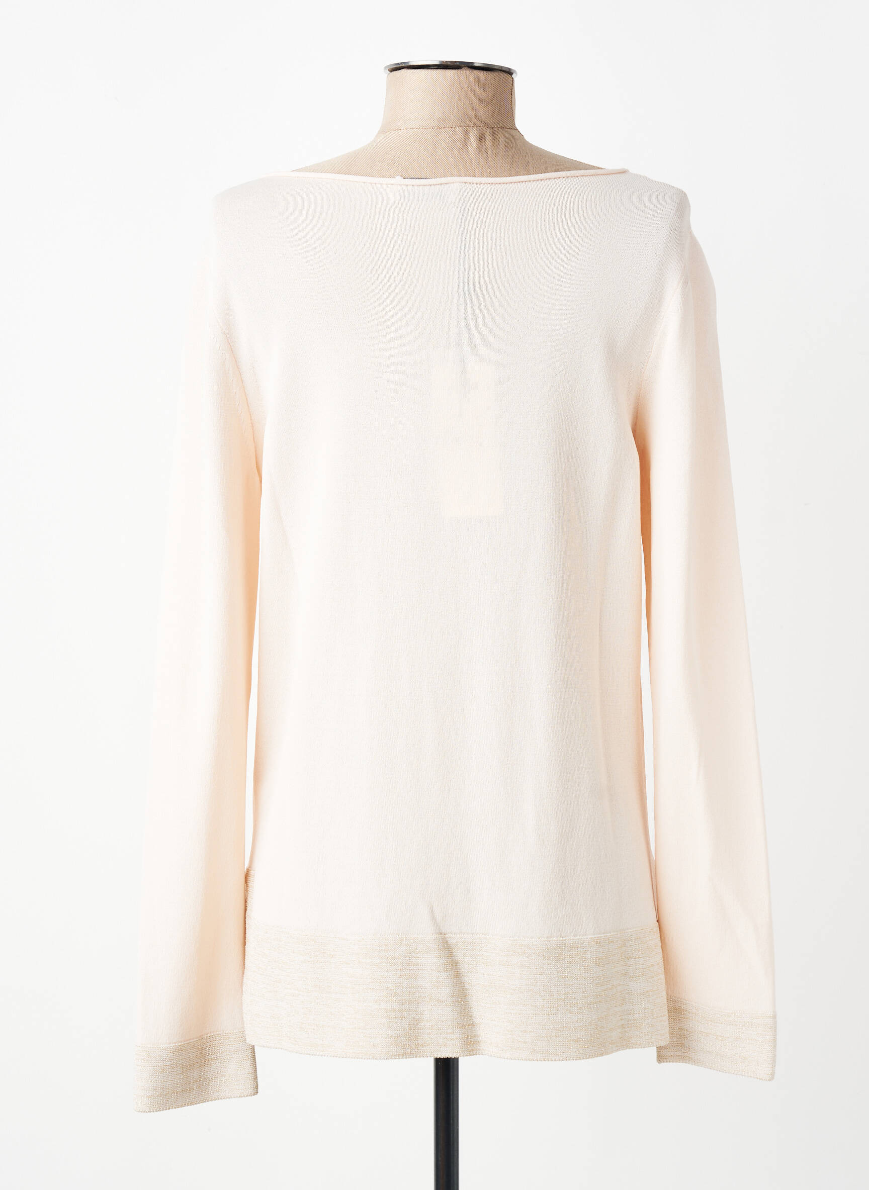 Pull coupe cintrée manches longues rose MARIA BELLENTANI femme