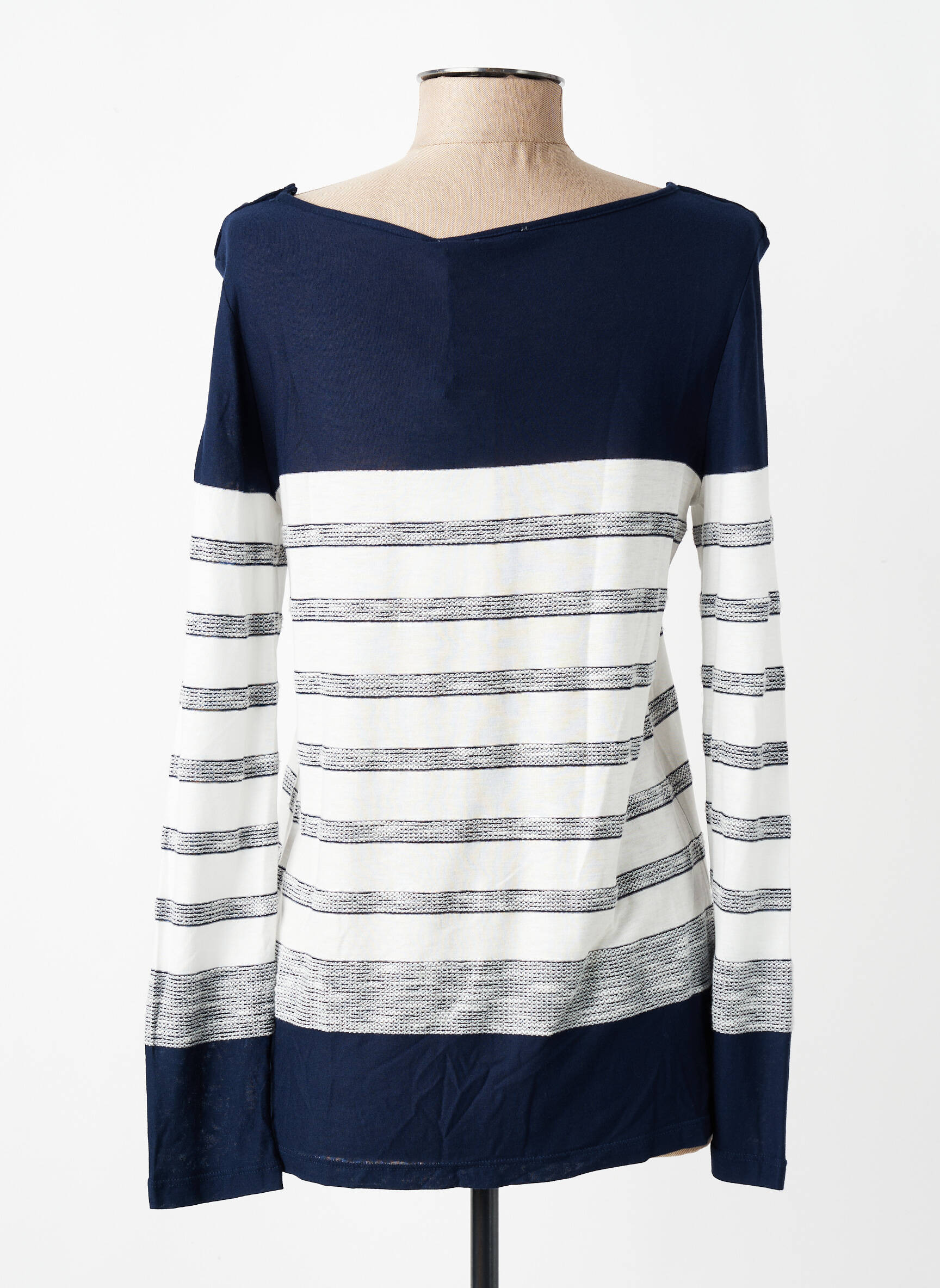 T-shirt manches longues manches longues bleu LE PETIT BAIGNEUR femme