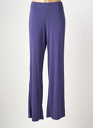 Pantalon flare stretch taille haute violet DIANA GALLESI femme