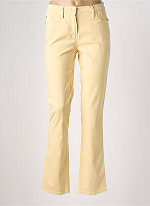 Jeans coupe slim stretch taille normale jaune MICHELE femme