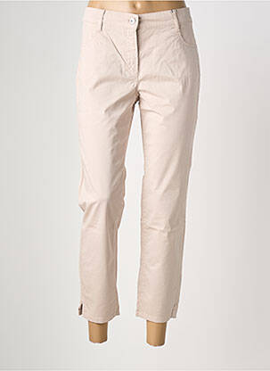 Pantalon 7/8 tissage popeline taille normale beige GARDEUR femme
