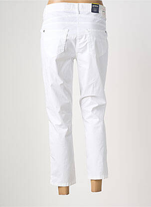 Pantalon 7/8 tissage popeline taille normale blanc GARDEUR femme