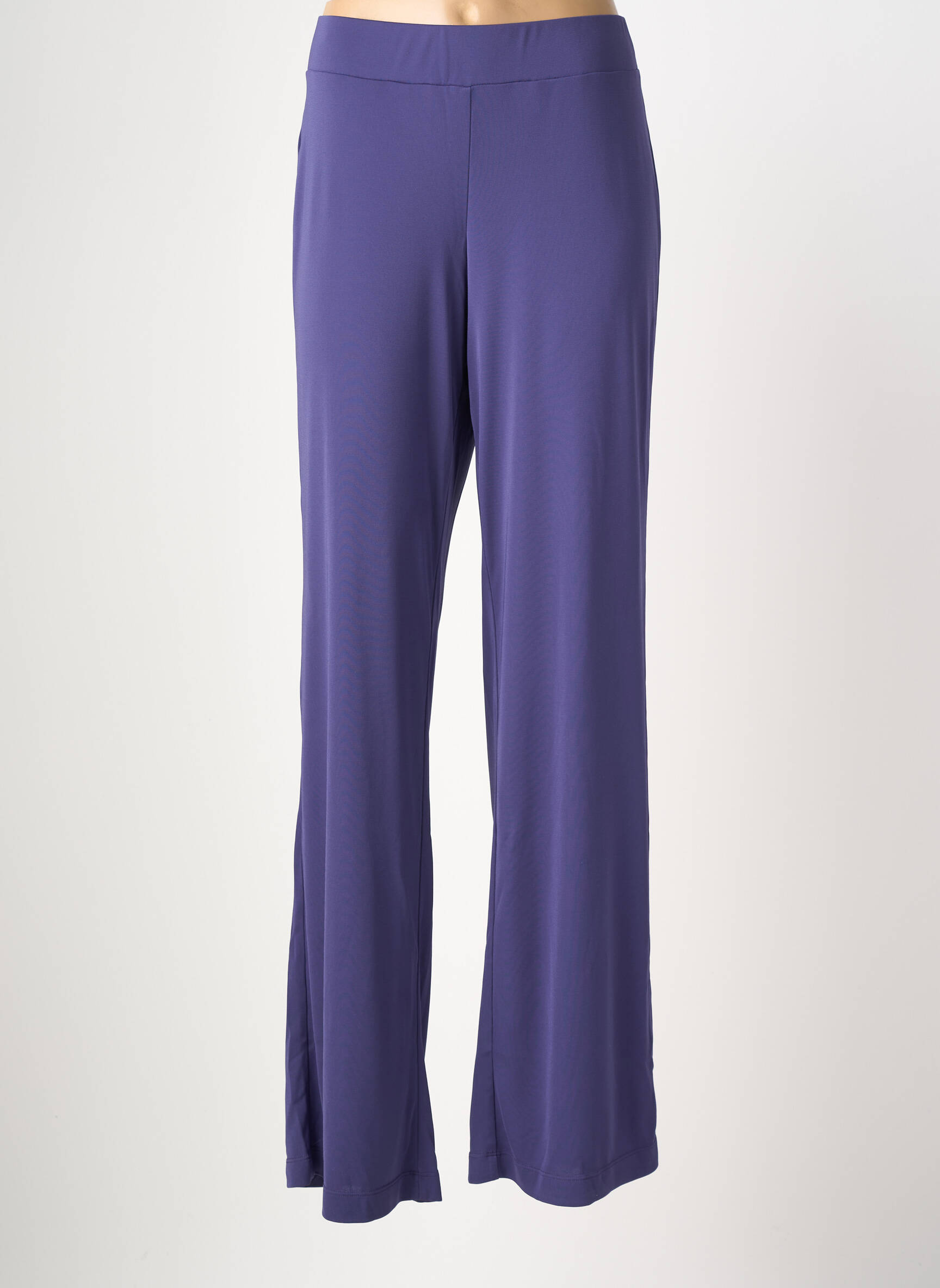 Pantalon flare stretch taille haute violet DIANA GALLESI femme