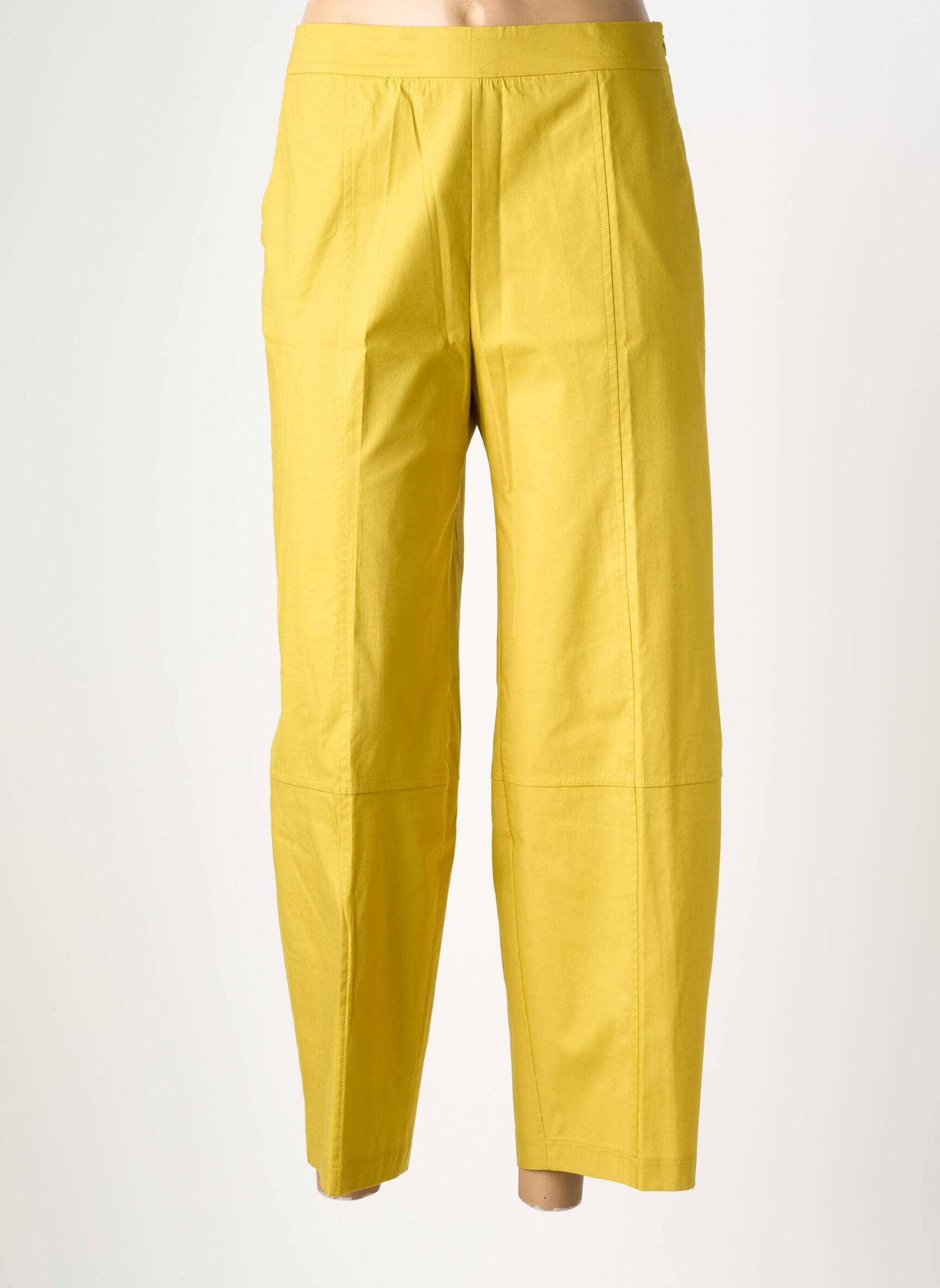 Pantalon 7/8 taille haute taille haute vert MARIA BELLENTANI femme