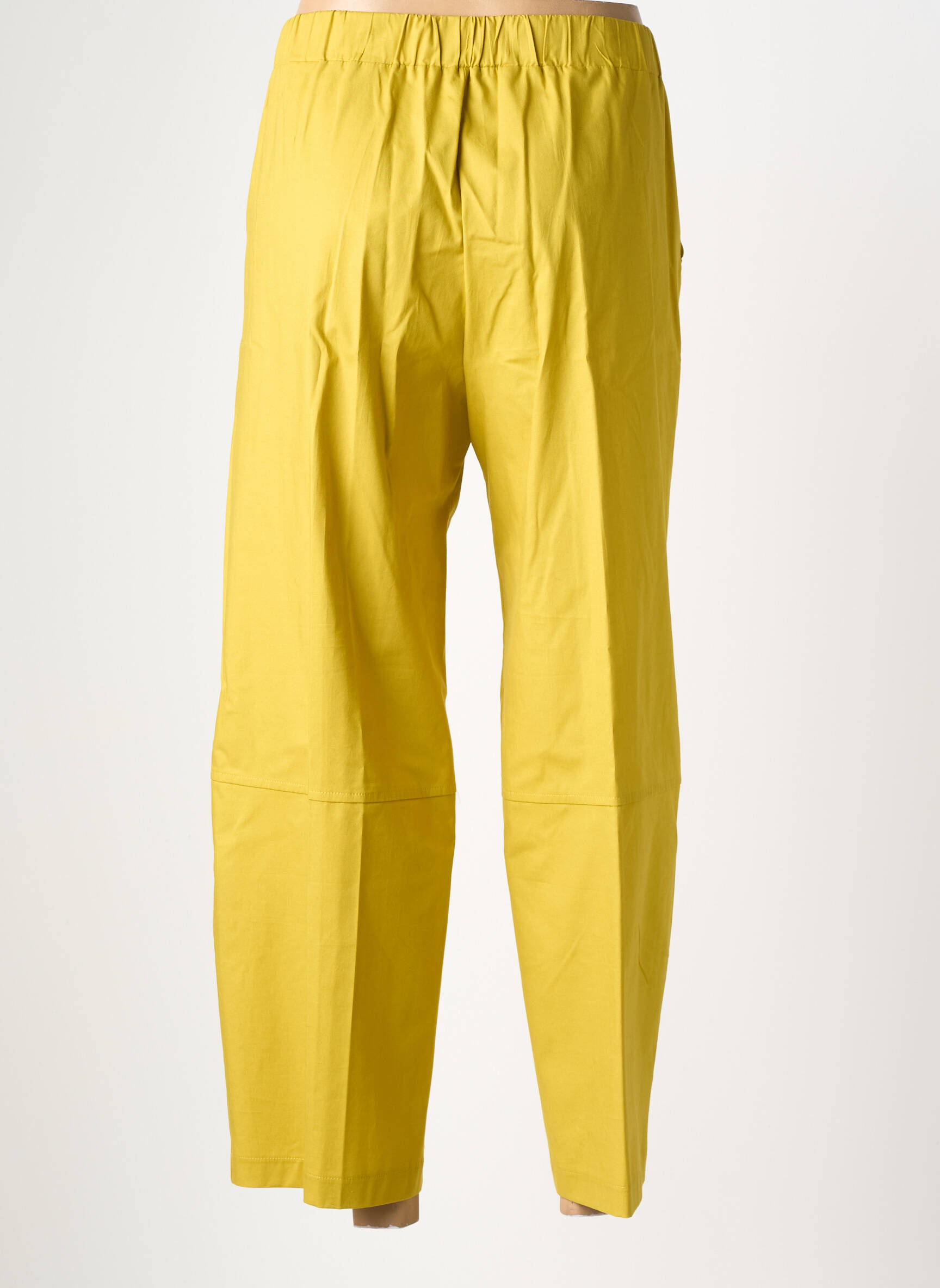 Pantalon 7/8 taille haute taille haute vert MARIA BELLENTANI femme
