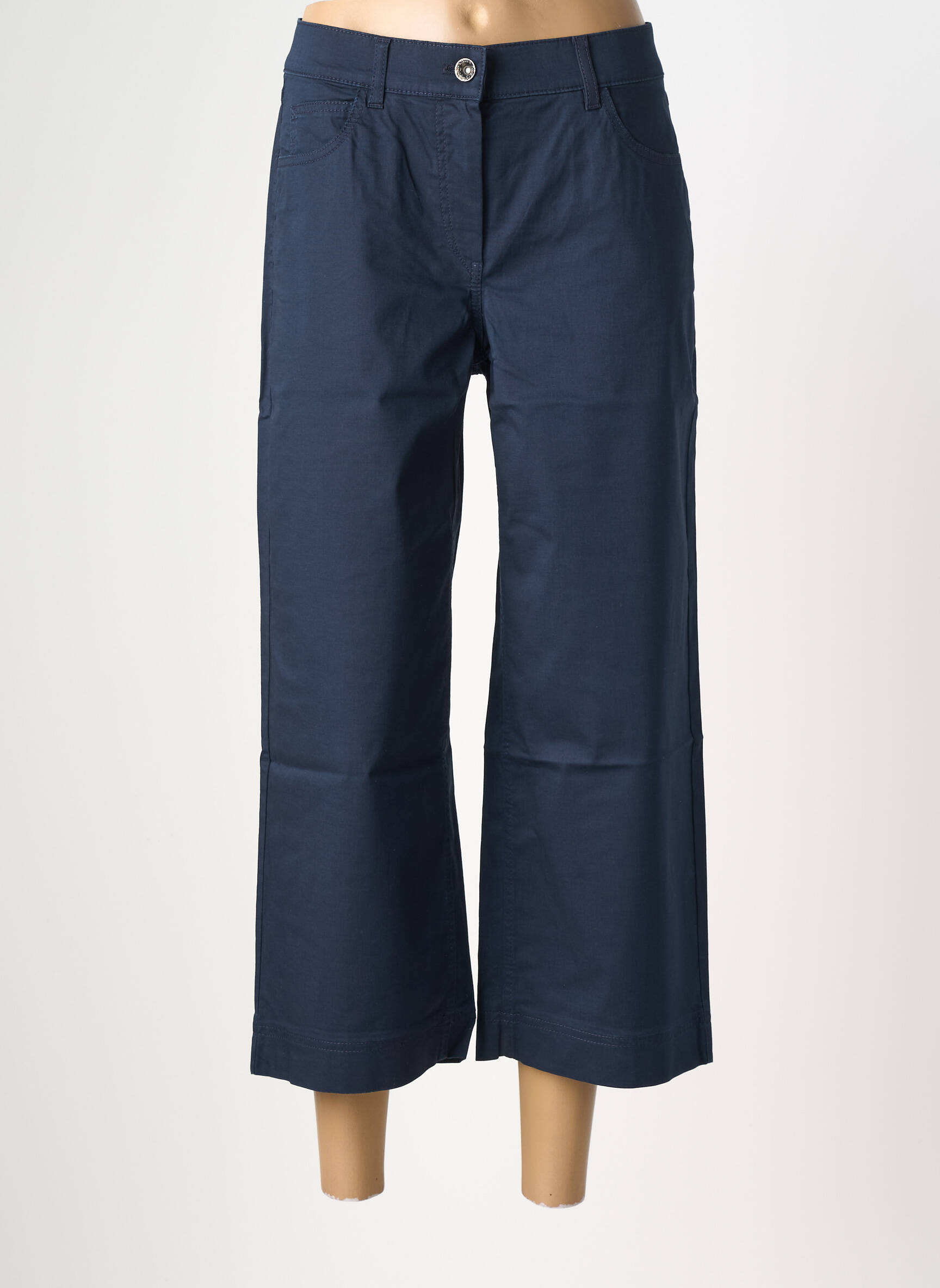 Pantalon 7/8 stretch taille normale bleu GARDEUR femme