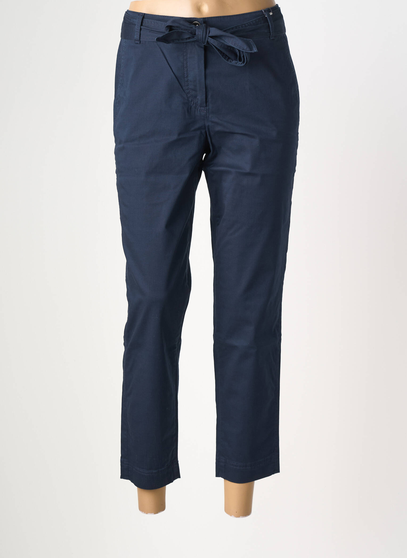 Pantalon 7/8 taille à pinces taille normale bleu ATELIER GARDEUR femme