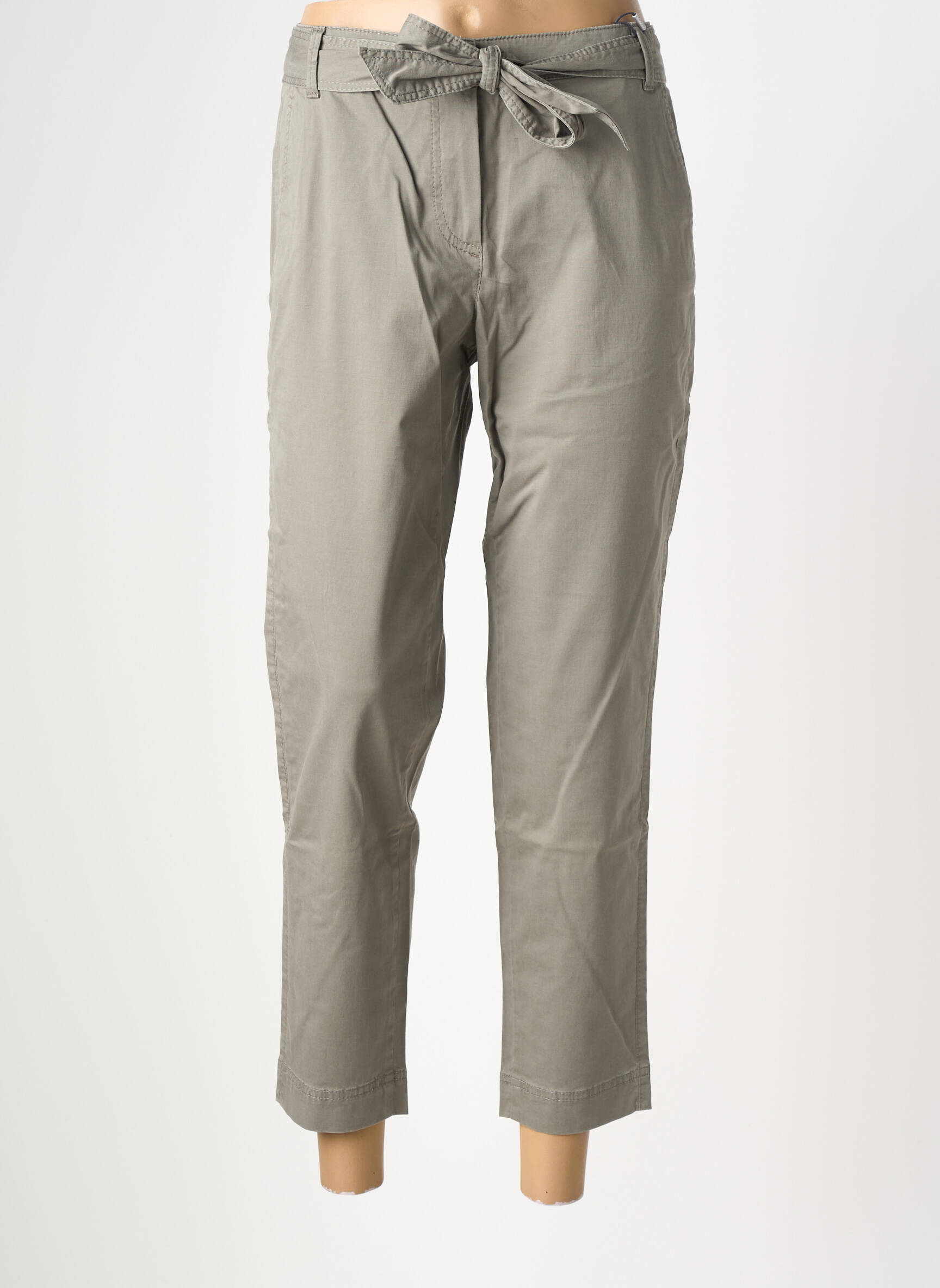 Pantalon 7/8 taille à pinces taille normale vert ATELIER GARDEUR femme