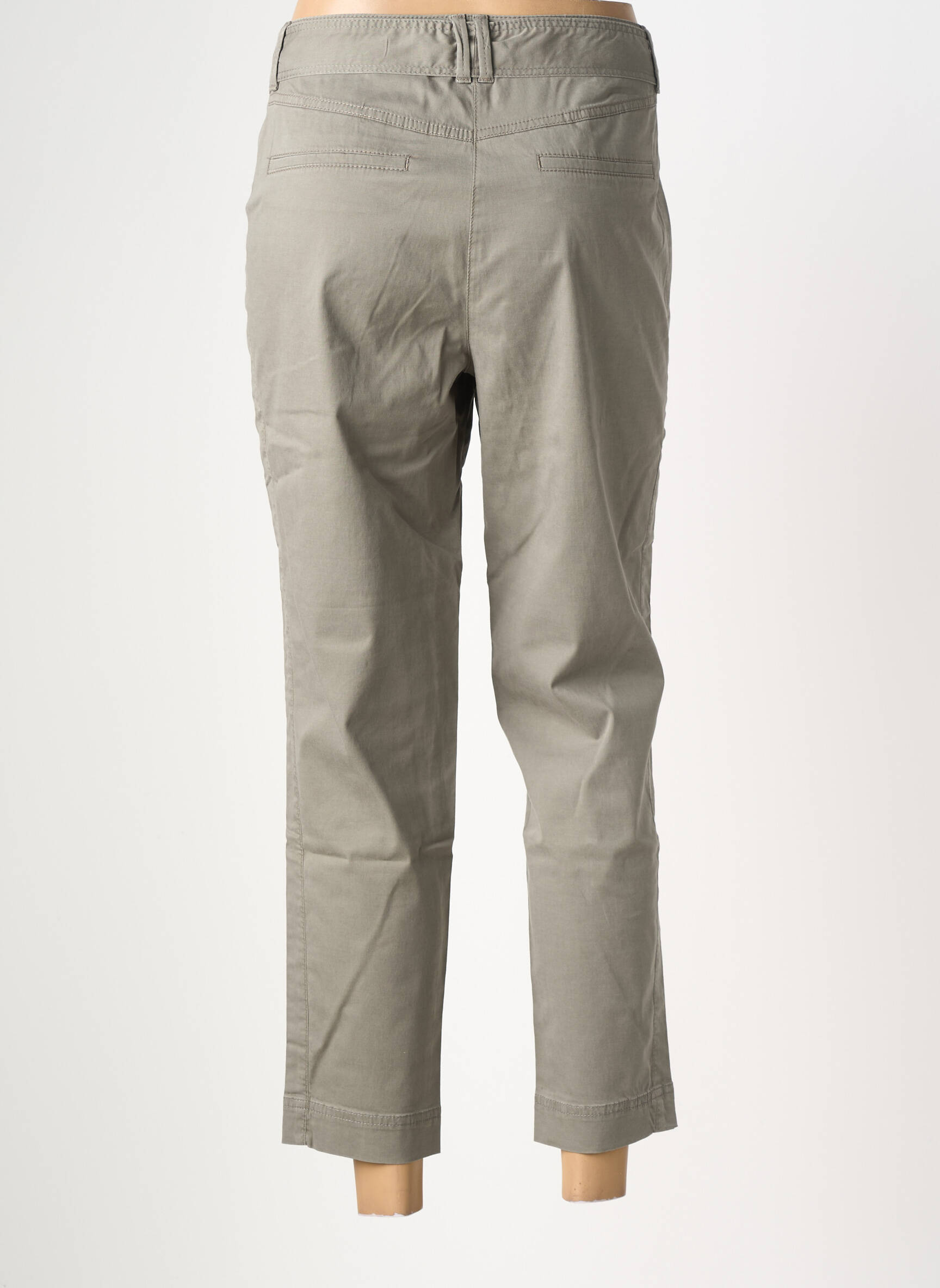 Pantalon 7/8 taille à pinces taille normale vert ATELIER GARDEUR femme